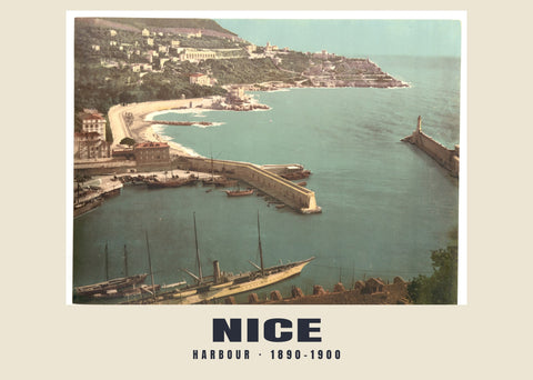 Hafen, Nice — 1890–1900 · Historischer Photochromdruck