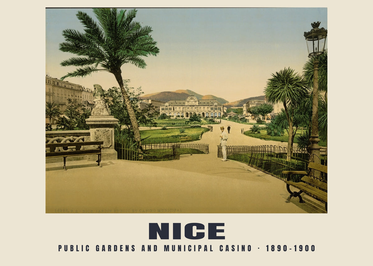 Öffentliche Gärten und städtisches Casino, Nice, 1890–1900