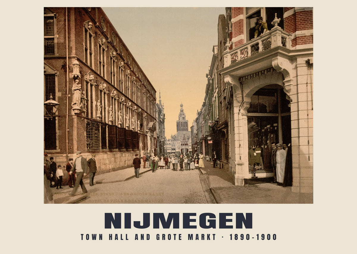Ayuntamiento y Grote Markt, Nijmegen, 1890–1900