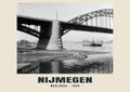 Waalbrug, Nijmegen, 1955 — Wydruk historycznej fotografii