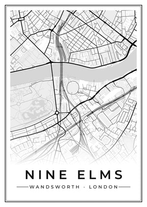 Nine Elms Street Map Poster