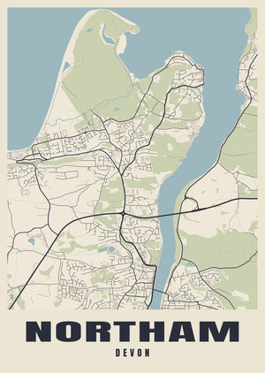 Northam Street Map Poster