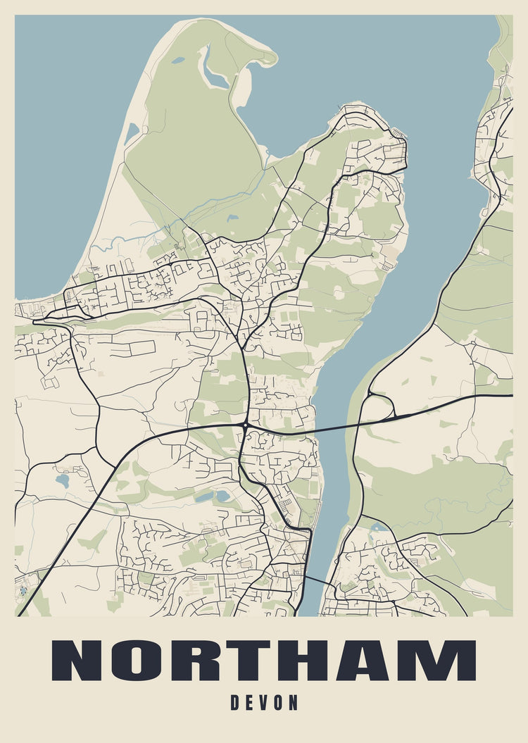 Northam Street Map Poster