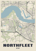 Street map poster of Northfleet, Kent