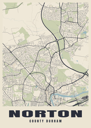Norton Street Map Poster