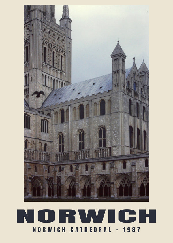 Norwich Cathedral, 1987 Heritage Print