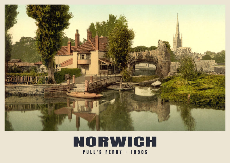 Pull's Ferry, Norwich, c. 1890–1900 Heritage Print