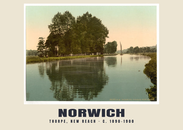 Thorpe, New Reach, Norwich, c. 1890–1900 Heritage Print