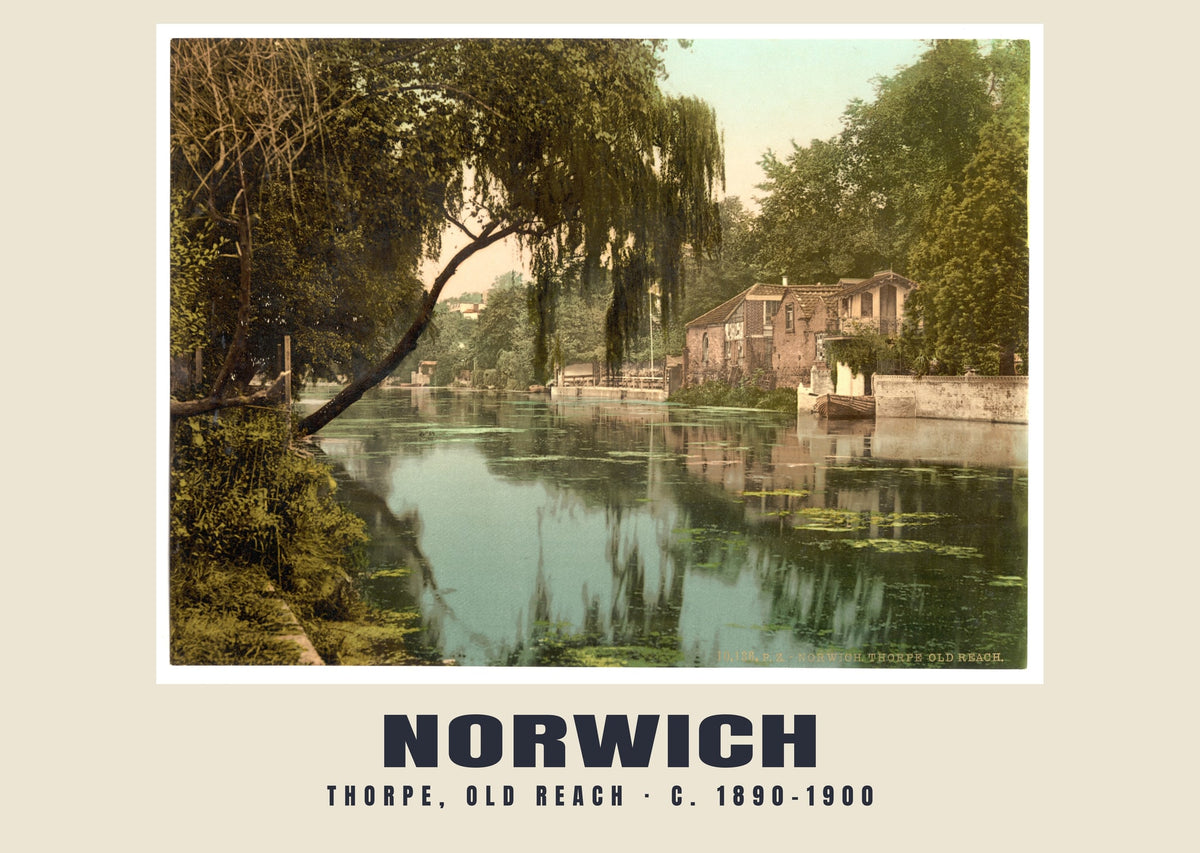 Thorpe, Old Reach, Norwich, c. 1890–1900 heritage photograph
