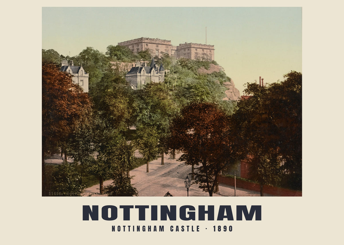 Nottingham Castle, 1890 heritage photograph
