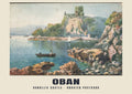Dunollie Castle, Oban — Historic illustrated postcard print, 20th century