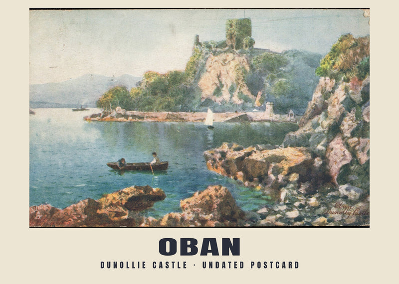 Castello di Dunollie, Oban — XX secolo, senza data · Riproduzione di cartolina illustrata storica