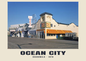 Promenada, Ocean City, New Jersey — 1978 · Wydruk historycznej fotografii
