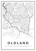 Street map poster of Oldland village centre, Gloucestershire