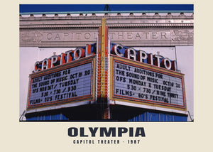 Capitol Theater, Olympia, Washington — 1987 · Historischer Fotodruck