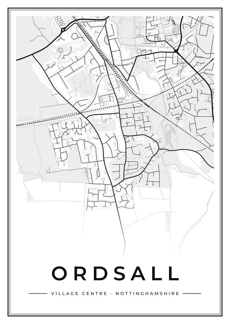Ordsall Village Centre Street Map Poster