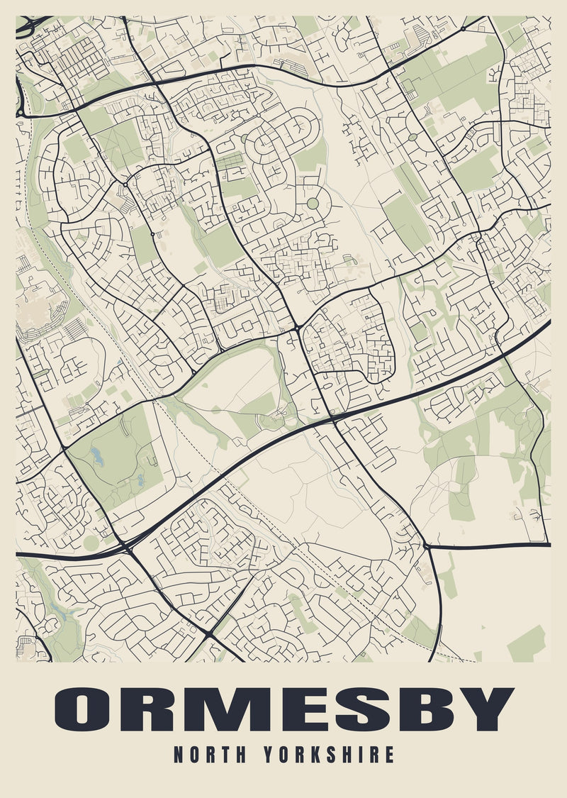 Ormesby Street Map Poster