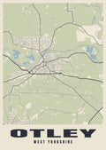 Street map poster of Otley, West Yorkshire