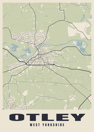 Otley Street Map Poster