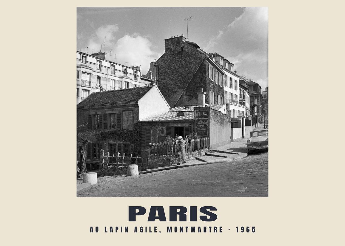 Au Lapin Agile, Montmartre, Paris, 1965 — Stampa fotografica storica