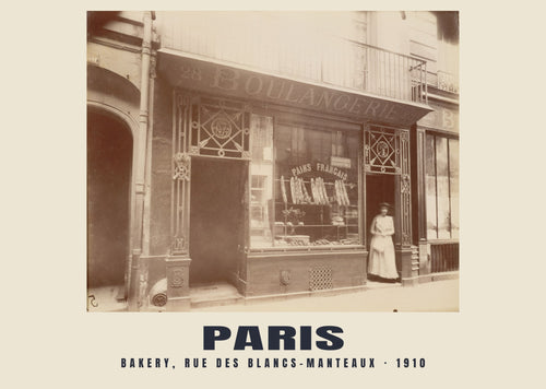 Boulangerie, rue des Blancs-Manteaux, Paris, 1910 — Eugène Atget