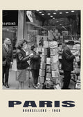Księgarze, Paris, 1965 — Wydruk historycznej fotografii