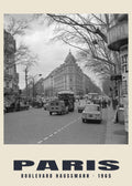 Boulevard Haussmann, Paris, 1965 — Historischer Fotodruck