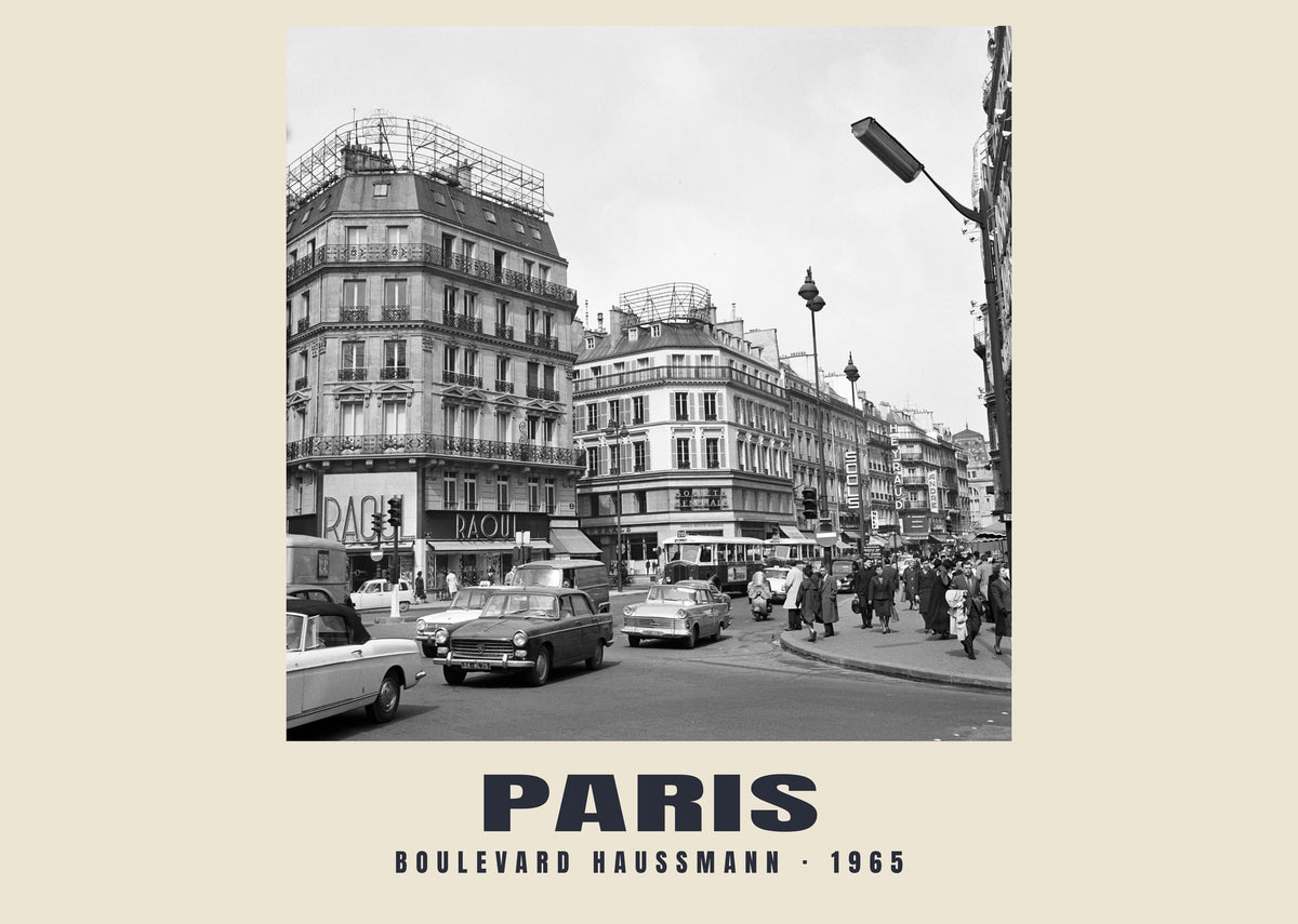 Boulevard Haussmann, París, 1965