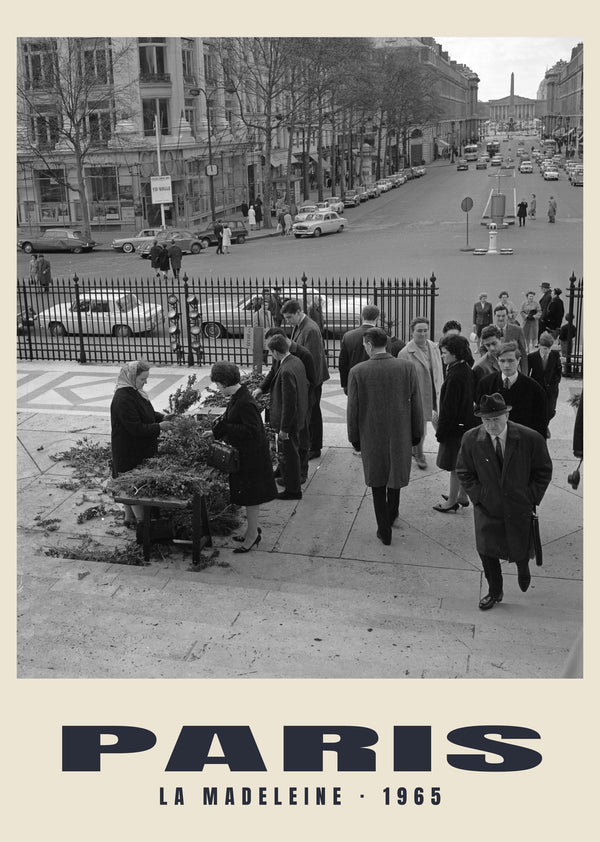 La Madeleine, Paris — 1965 · Historic photograph print