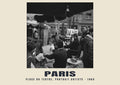 Place du Tertre, Porträtmaler, Paris, 1965 — Historischer Fotodruck