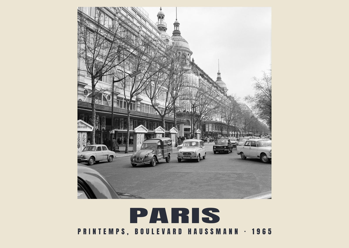 Printemps, Boulevard Haussmann, Paris, 1965 — Lámina de fotografía histórica