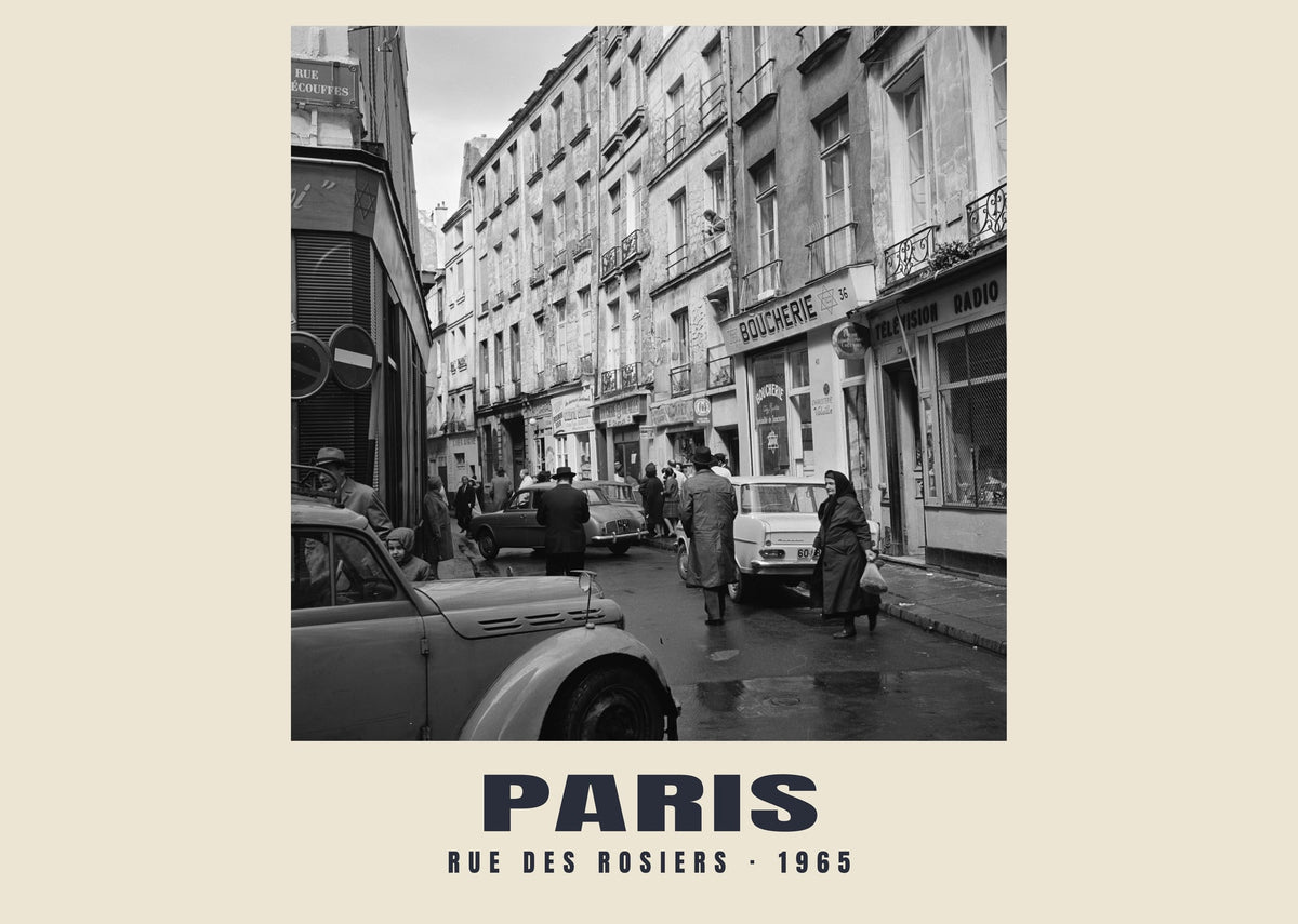 Rue des Rosiers, París, 1965