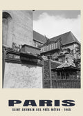 Saint-Germain-des-Prés Métro, Paris, 1965 — Stampa fotografica storica