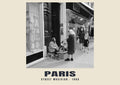 Musicista di strada, Paris, 1965 — Stampa fotografica storica