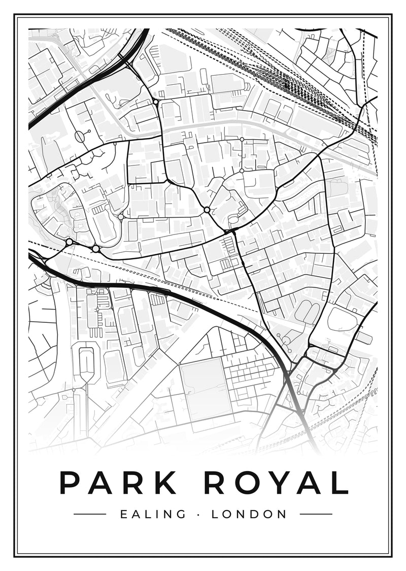 Park Royal Street Map Poster