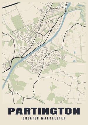 Partington Street Map Poster