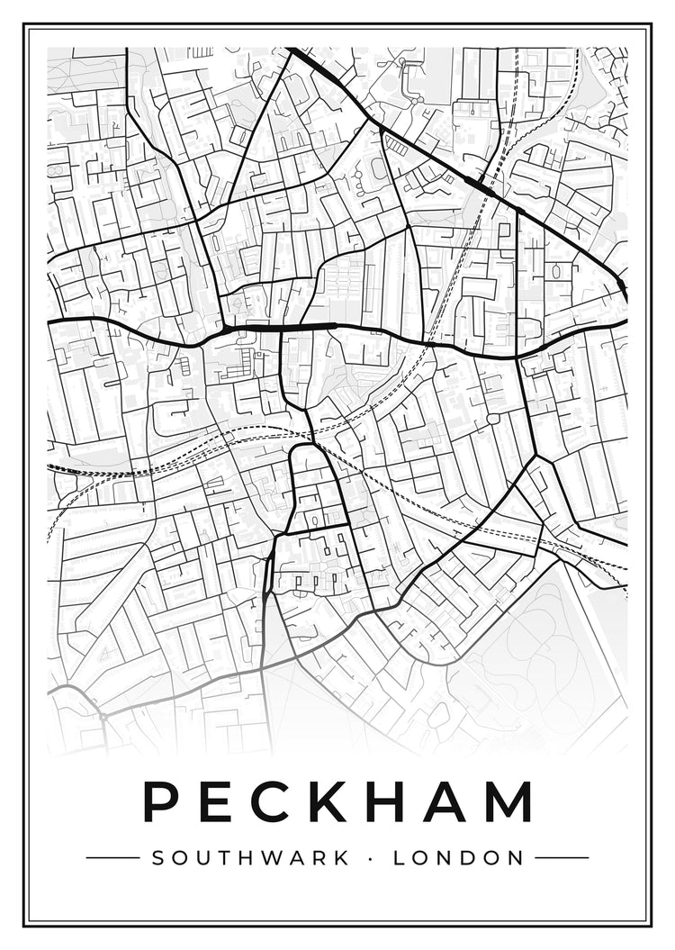 Peckham Street Map Poster