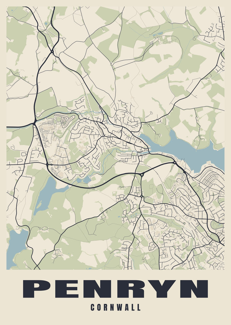 Penryn Street Map Poster