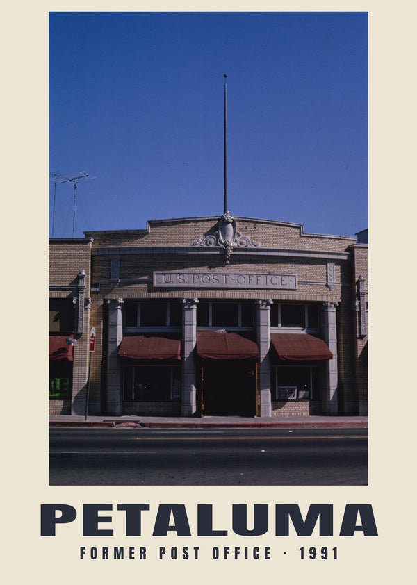 Ehemaliges Postamt, Petaluma, California — 1991 · Historischer Fotodruck