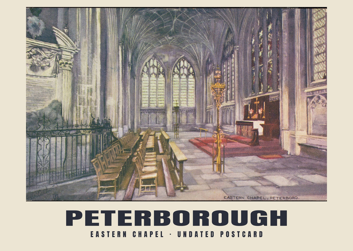 Eastern Chapel, Peterborough — Historic illustrated postcard print, 20th century