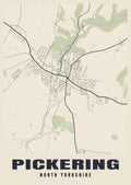 Street map poster of Pickering, North Yorkshire