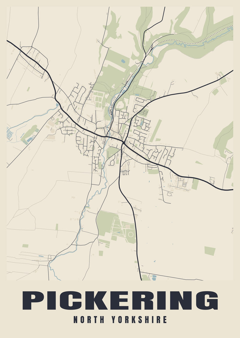 Pickering Street Map Poster