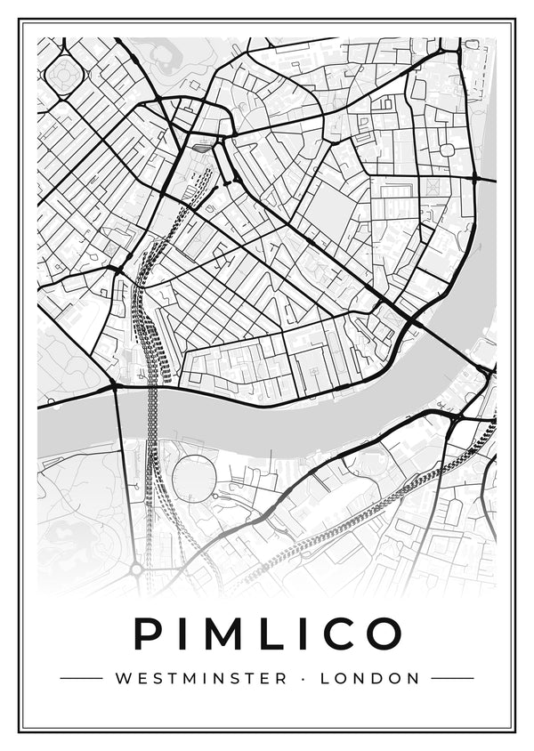 Pimlico Street Map Poster