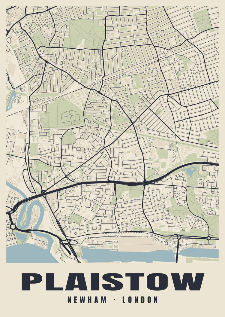 Plaistow Heritage Street Map Poster