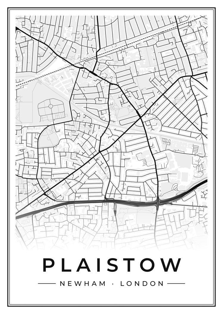 Plaistow Street Map Poster