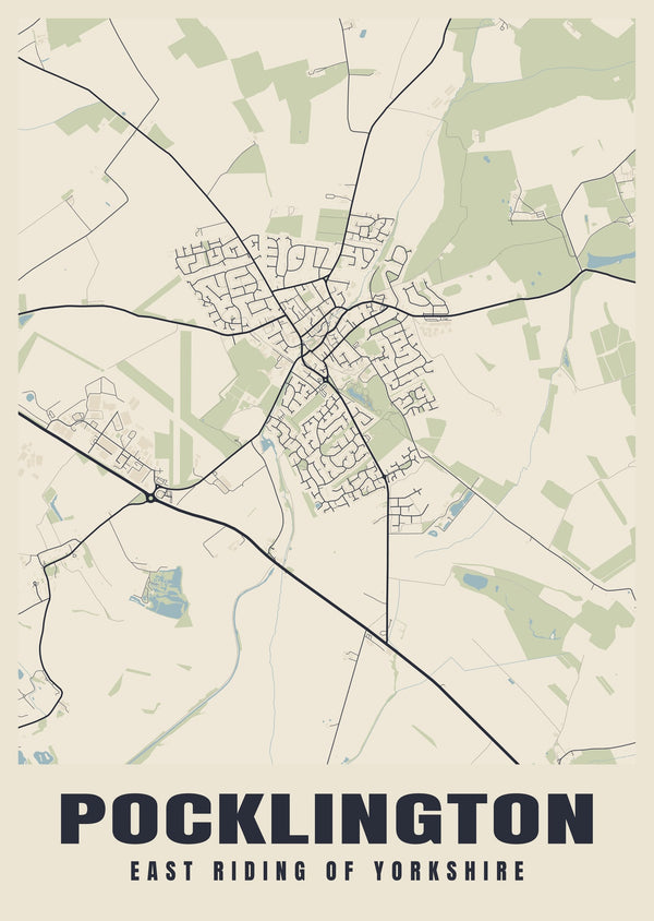Pocklington Street Map Poster