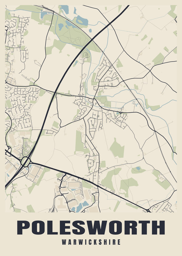 Polesworth Street Map Poster