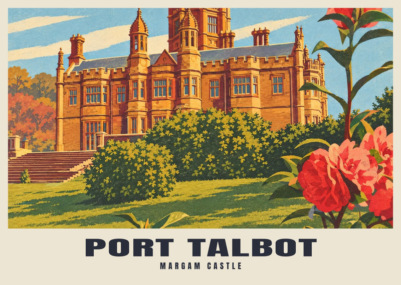 Margam Castle, Port Talbot Poster