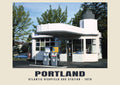 Atlantic Richfield Tankstation, Portland, 1976 — Historische fotoprint