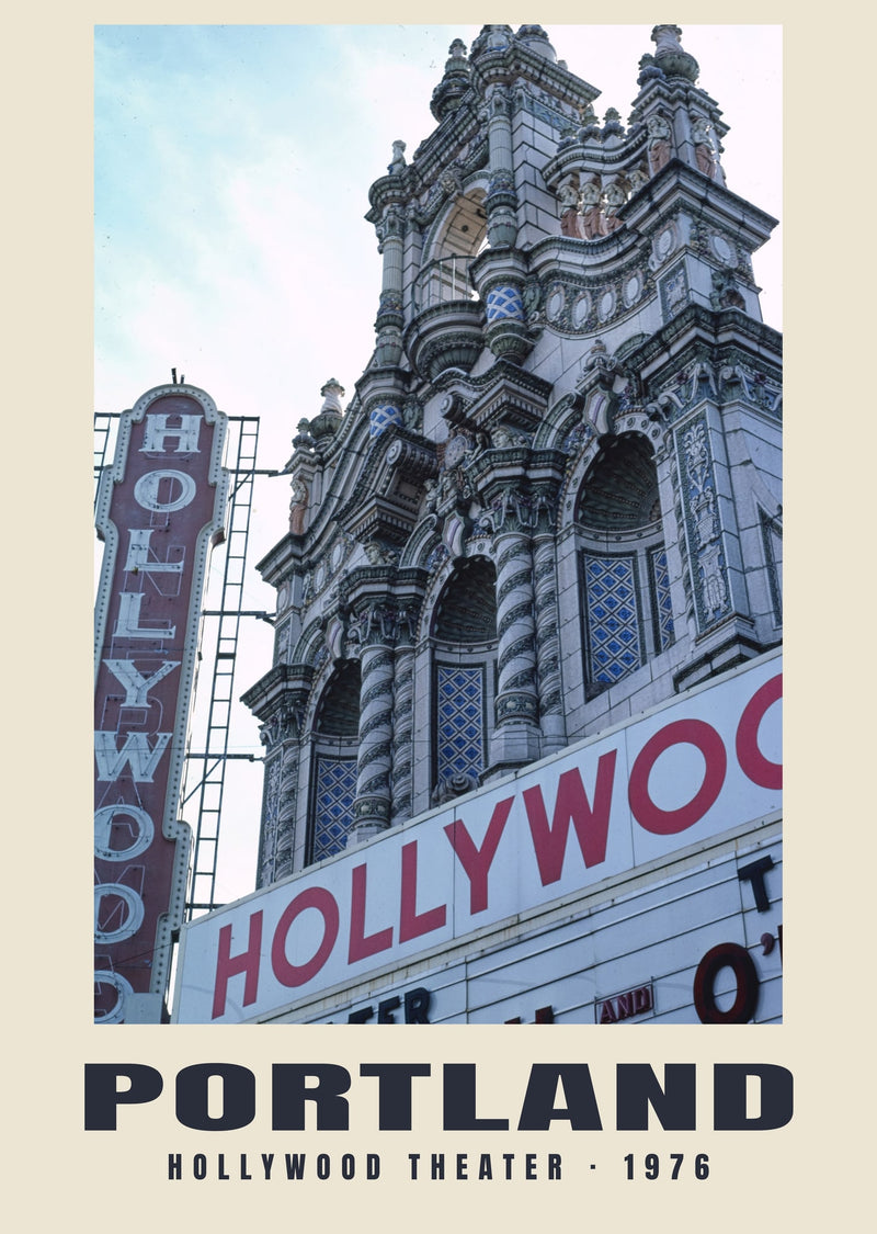 Hollywood Theater, Portland — 1976 · Lámina de fotografía histórica